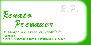 renato premauer business card